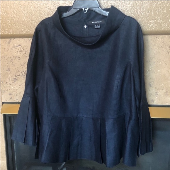 Ellen Tracy Tops - NWT Ellen Tracy Linen Top - Size XL